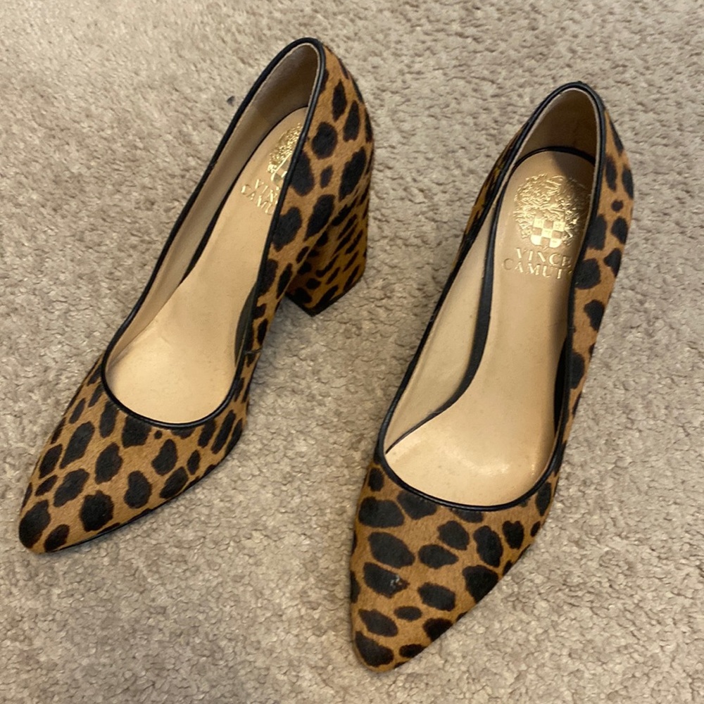 Leopard print heels